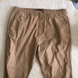 Hollister khaki joggers